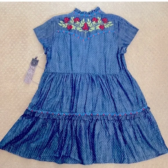 NWT Claudette Denim Rodeo Dress -Double D Ranch - Picture 2 of 4